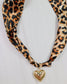 Lillie Scarf Charm Necklace LEOPARD: Default