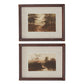 Brown Bead Wood Framed Landscape Prints (2 Styles)