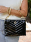 Ariana Crossbody BLACK V PATENT