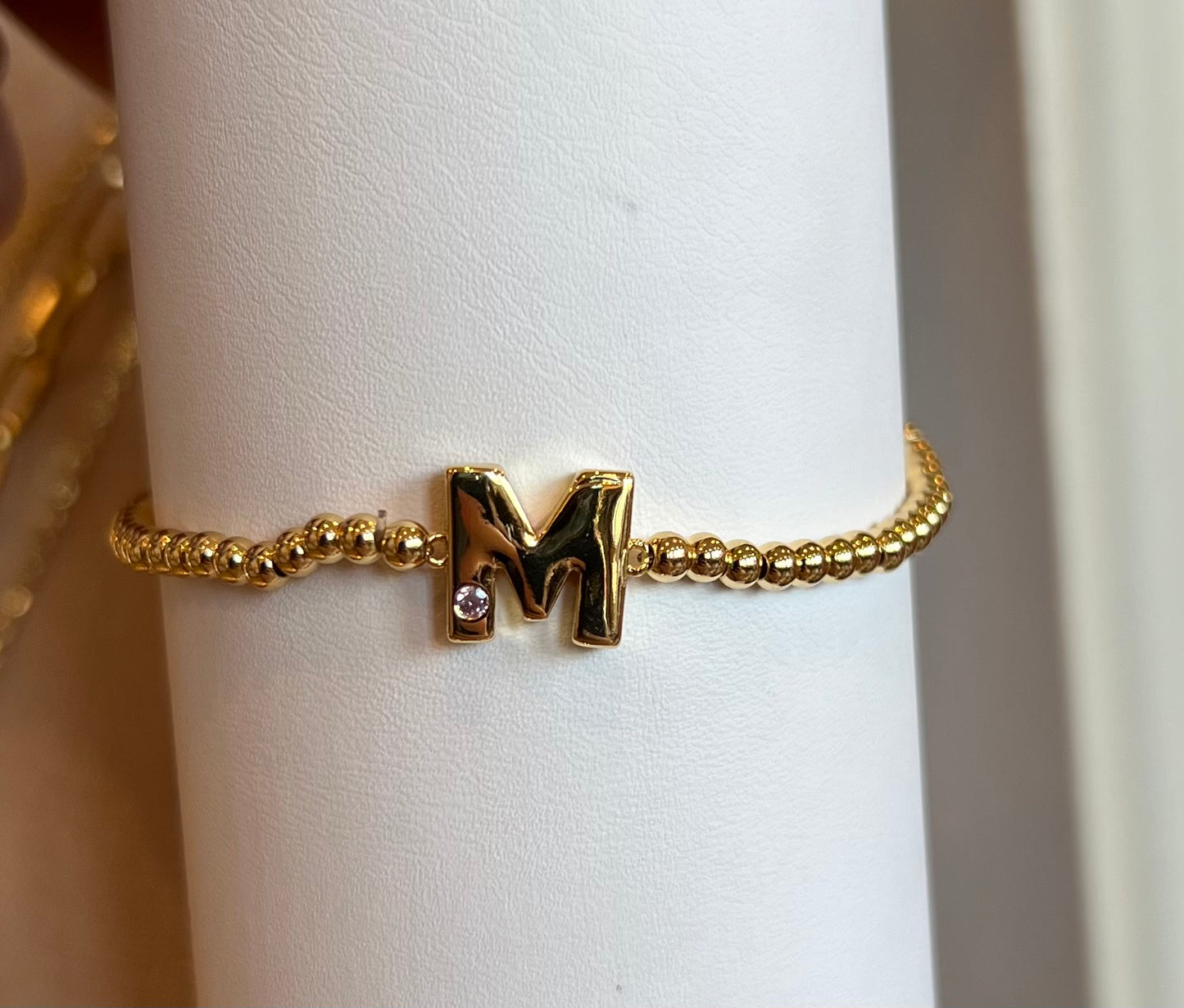 Kids Letters of Gold Initial Bracelet