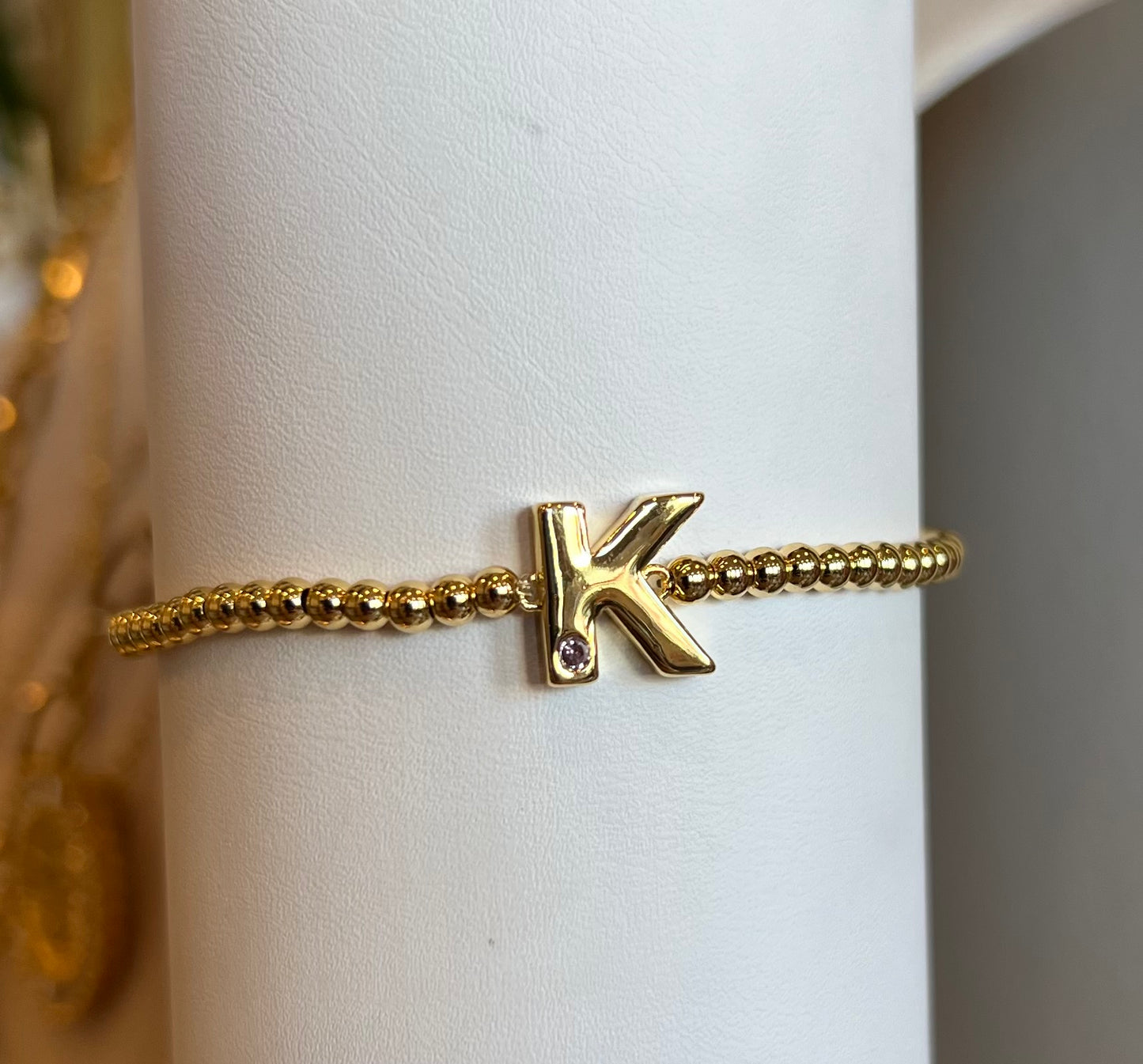 Kids Letters of Gold Initial Bracelet