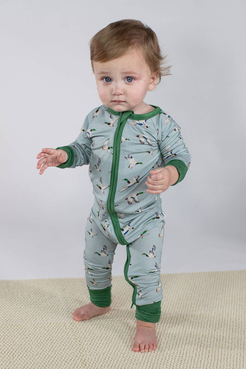 Mallards /  Ducks - Convertible Zip PJs: 3-6 MONTHS