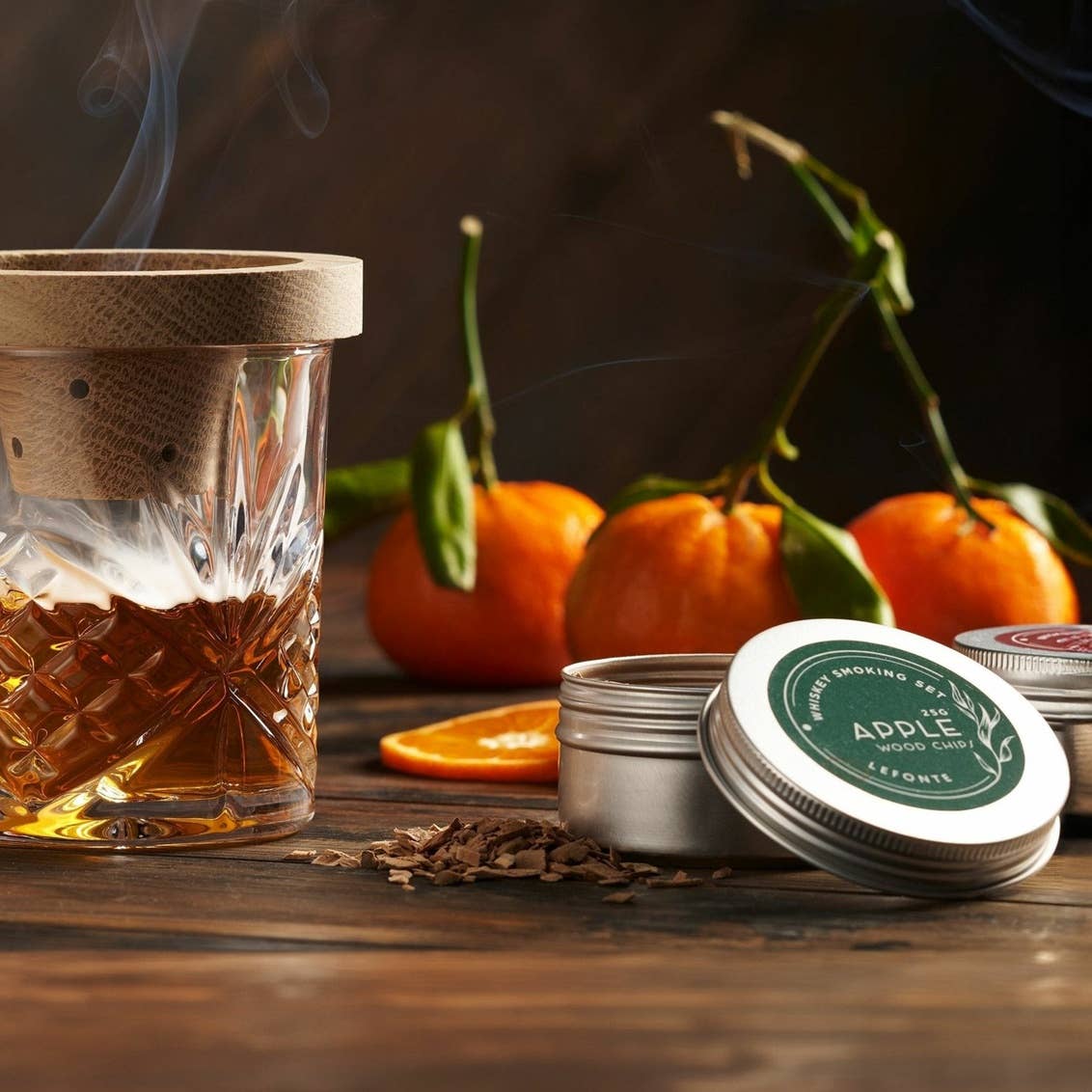 Dublin Crystal 6 Piece Whiskey Smoker Set