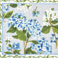 Blue Hydrangea Hook Rug - Sally Eckman Roberts