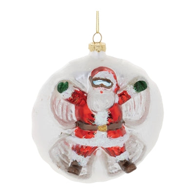 Santa/Snow Angel Ball Ornament