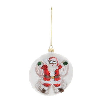 Santa/Snow Angel Ball Ornament