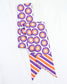 Lucy Floral Skinny Scarf Purple Orange
