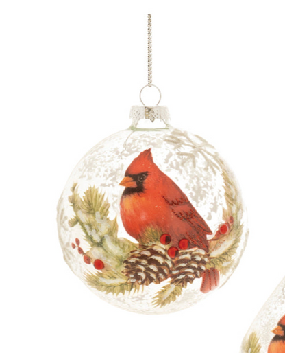 Cardinal Glass Ornament (2 Styles)