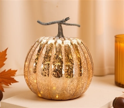 LED Glass Pumpkin