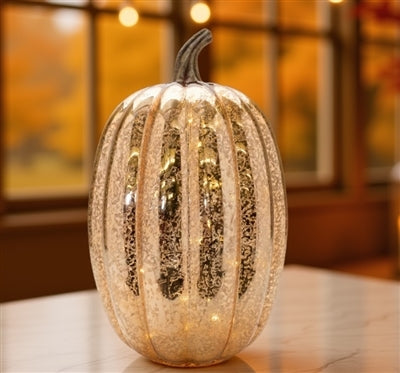 LED Glass Pumpkin