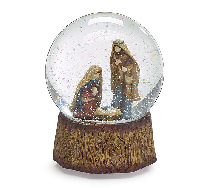 Nativity Snow Globe -Silent Night