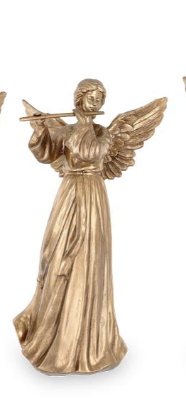 Gold Instrument Angel Figurine (3 Styles)
