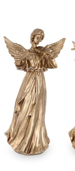 Gold Instrument Angel Figurine (3 Styles)