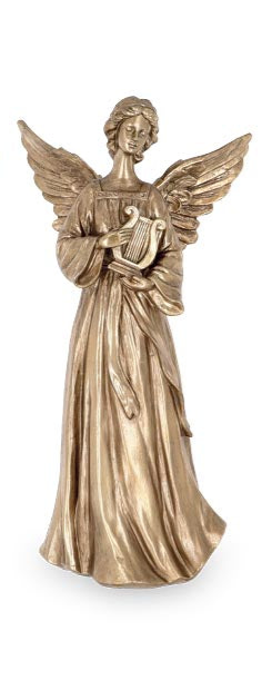 Gold Instrument Angel Figurine (3 Styles)