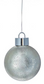 Large Plastic Ornament w/Silver Caps (3 Colors)