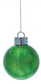 Large Plastic Ornament w/Silver Caps (3 Colors)
