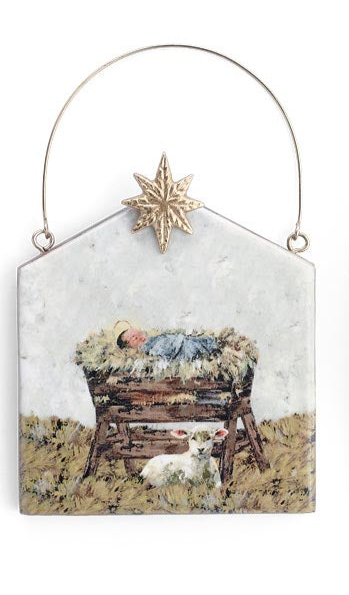 Mango Wood Baby Jesus Ornament (2 Styles)