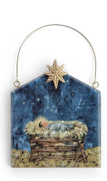 Mango Wood Baby Jesus Ornament (2 Styles)