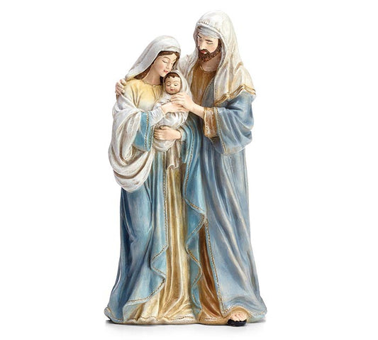 Standing Blue Holy Family Nativity