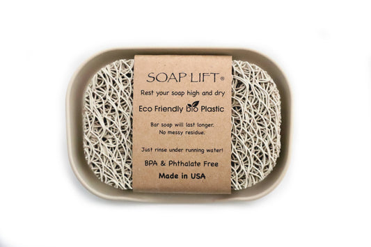 Waterfall Soap DISH SET w/ Soap Lift - Bone