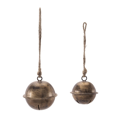 Round Iron Bell Ornament (2 sizes)