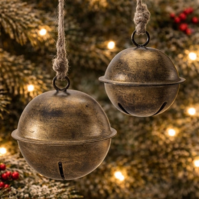 Round Iron Bell Ornament (2 sizes)