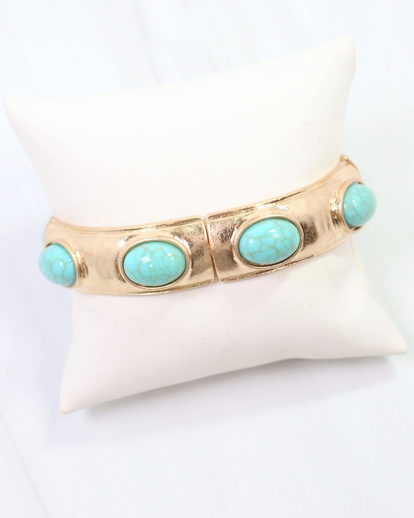 Hallie Stretch Bracelet Turquoise: Default