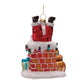 Santa in Chimney Ornament