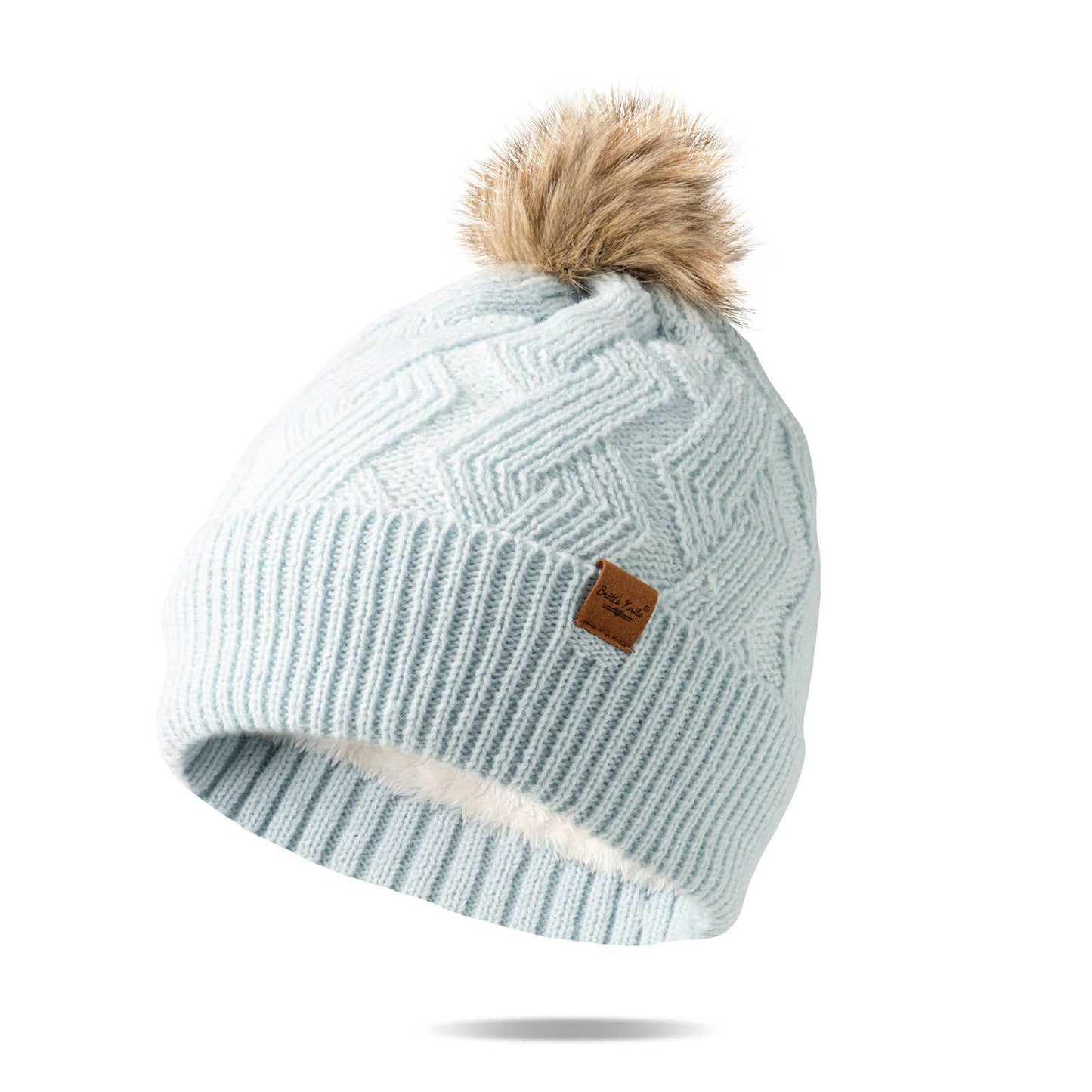Britt's Knits Mainstay Pom Hat Open Stock: Sky