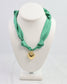 Serafina Scarf Charm Necklace Green: Default