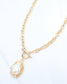 Carmela Baroque Pearl Toggle Necklace Gold