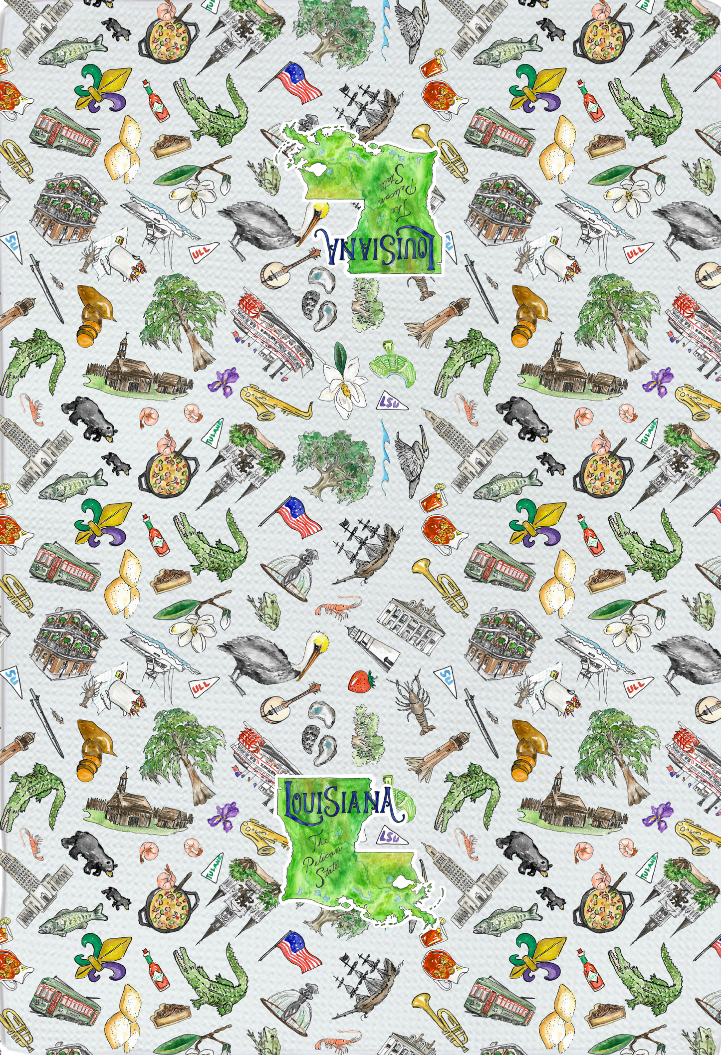 Louisiana tea towel