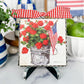 Mini Bucket of Geraniums Print