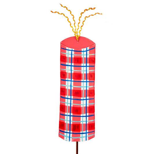Red Plaid Firecracker Yard