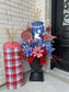 Red Plaid Firecracker Yard