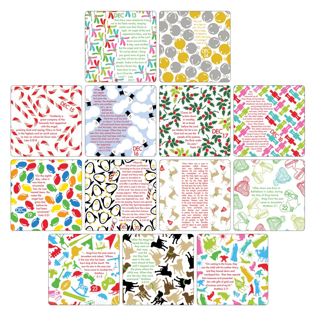 Children's Advent Calendar w/Easel