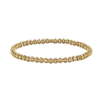 CAROLINE MINI BEADED BRACELET - GOLD/GOLD