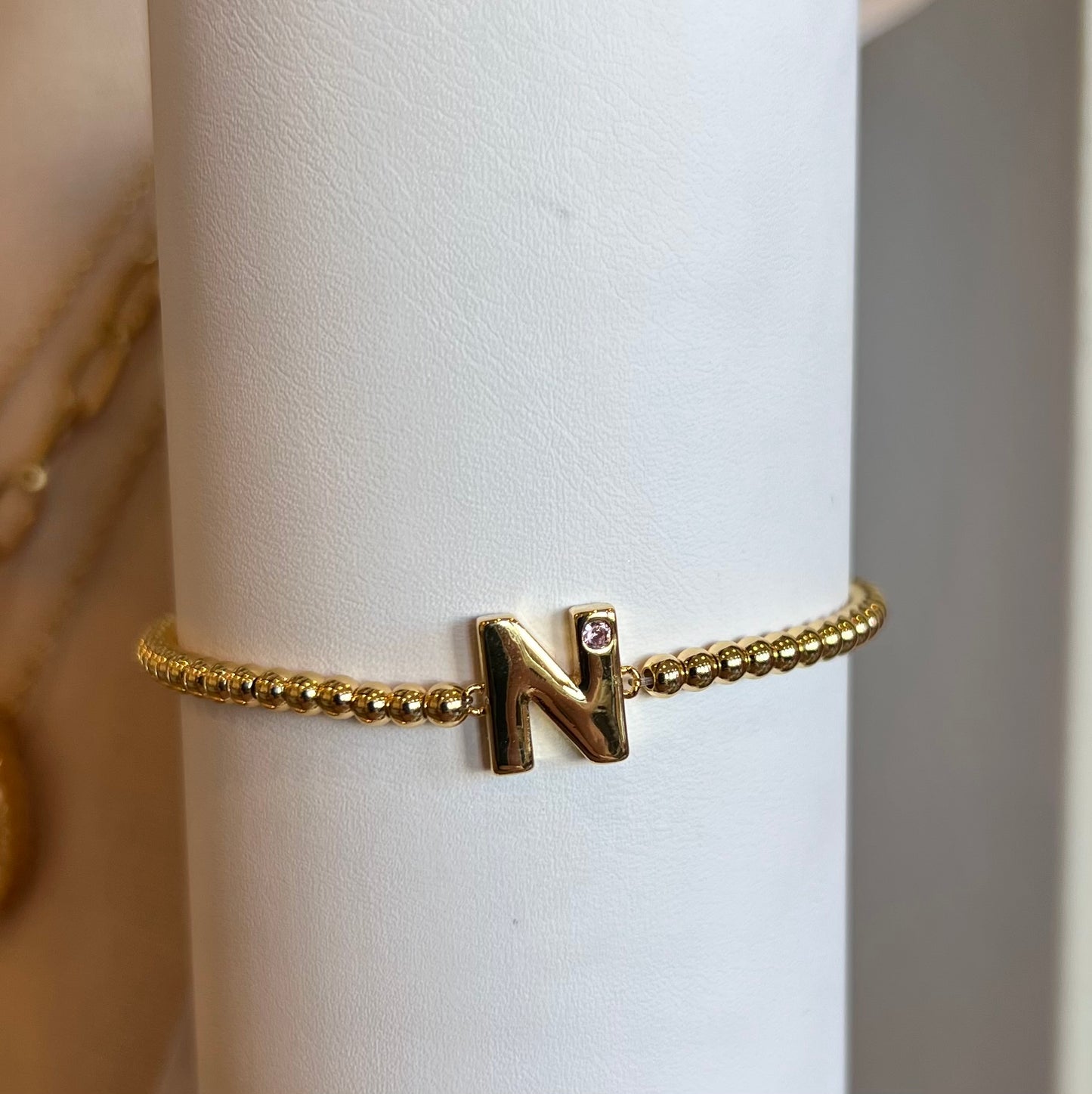 Kids Letters of Gold Initial Bracelet