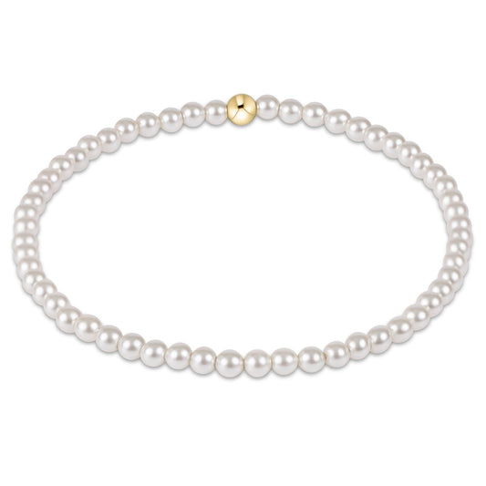 Classic Pearl 3mm Bead Bracelet