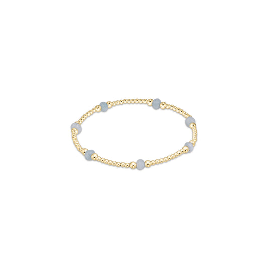Purpose Gemstone 4mm Bracelet - Aquamarine