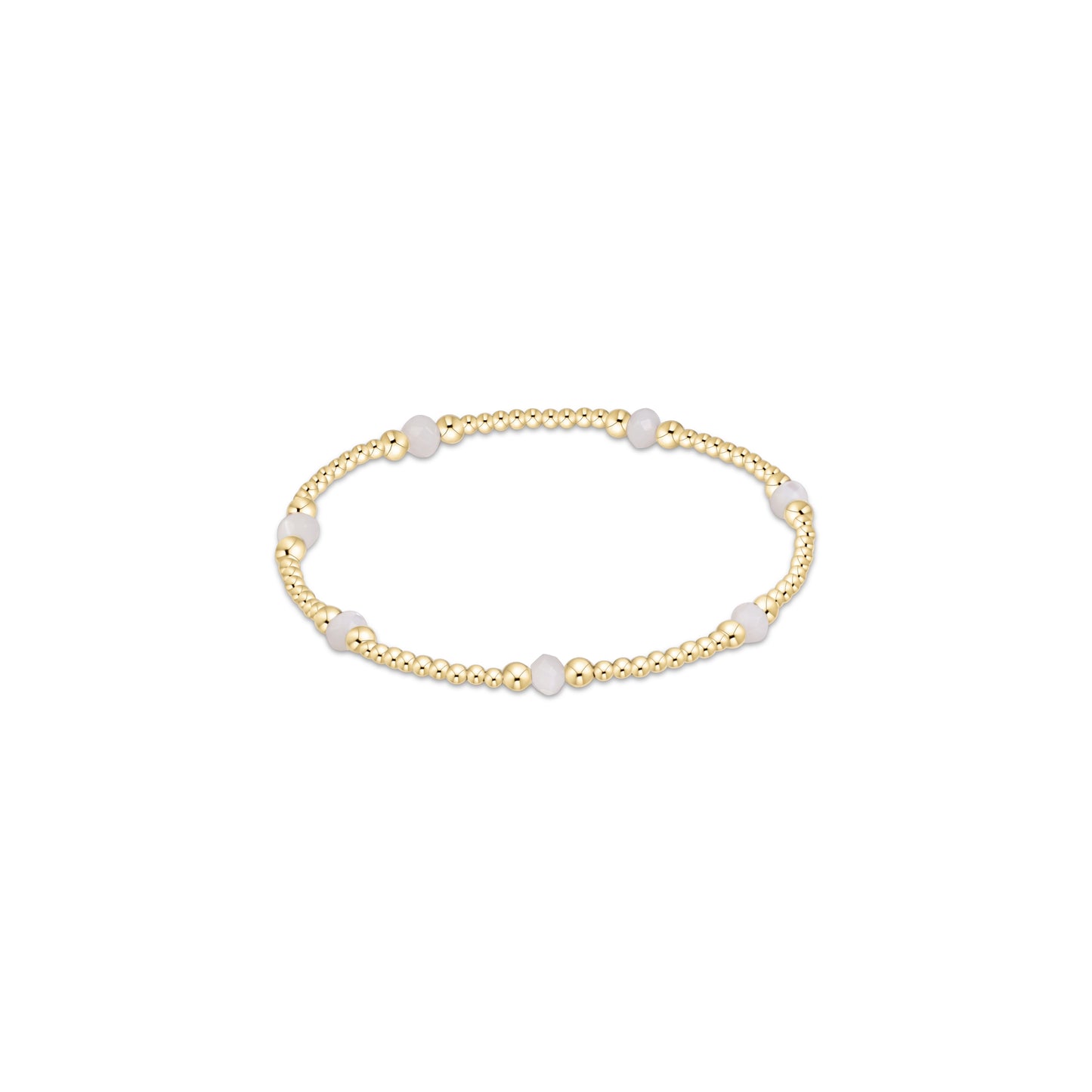 Purpose Gemstone 4mm Bracelet - Mother of Pearl
