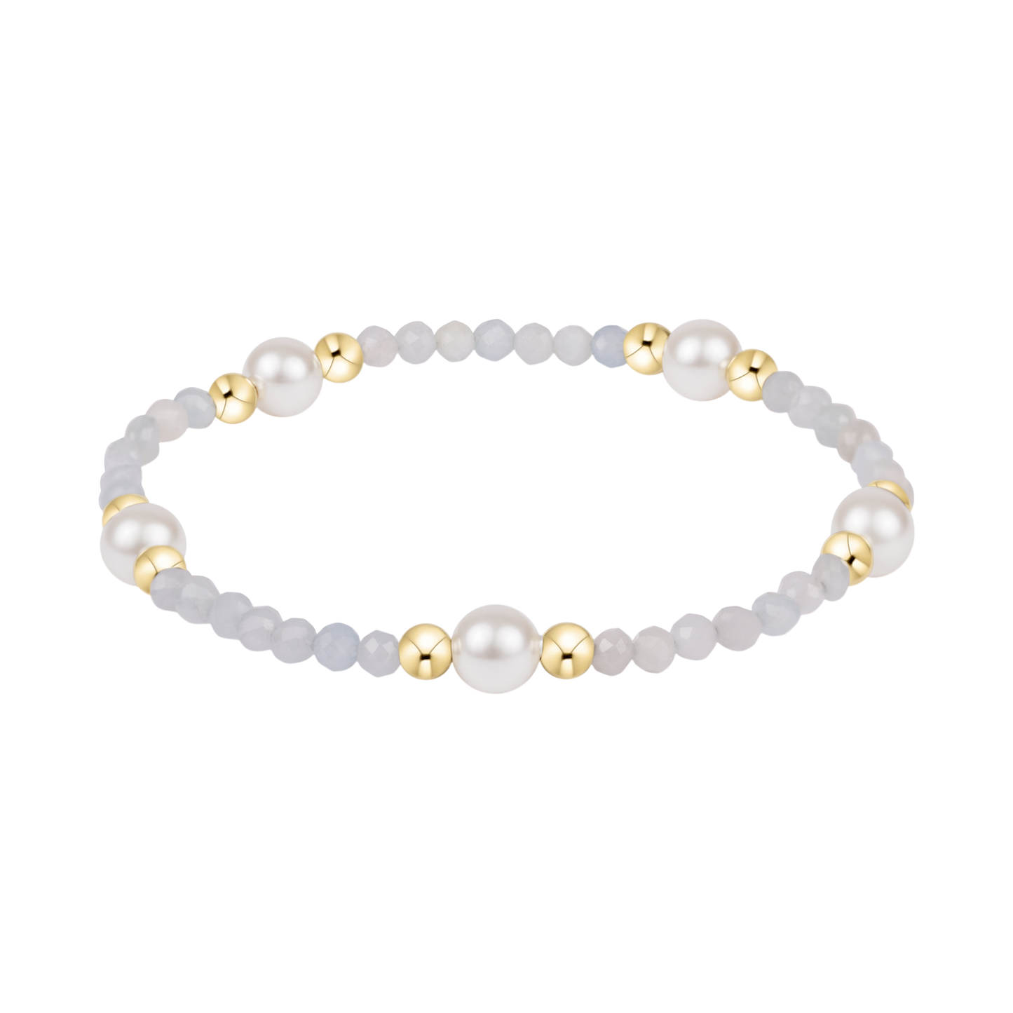Purpose Pearl 6mm Gem Bracelet - Aquamarine