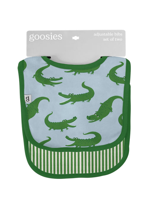 Bib Set - Blue Alligators