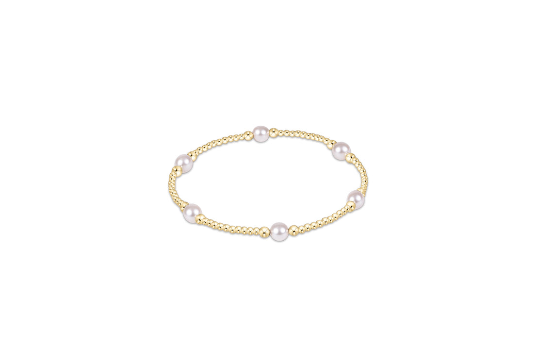 Purpose Pearl 5mm Gold Bracelet