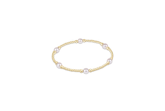 Purpose Pearl 5mm Gold Bracelet