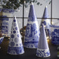 Blue Italian Small Decorative Cone