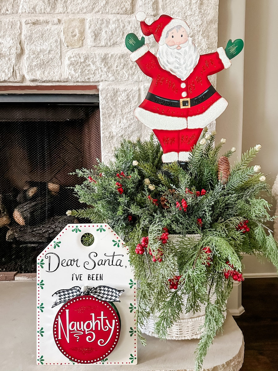 "Dear Santa" Sign & Reversible Charm