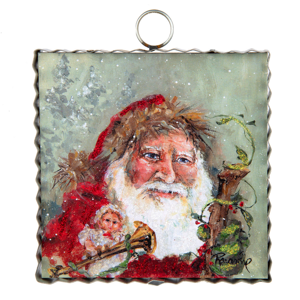 Mini Santa w/Toys Print