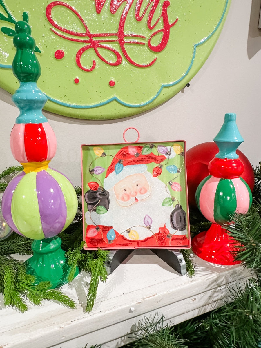 Mini Gallery Merry & Bright Santa & Bulbs