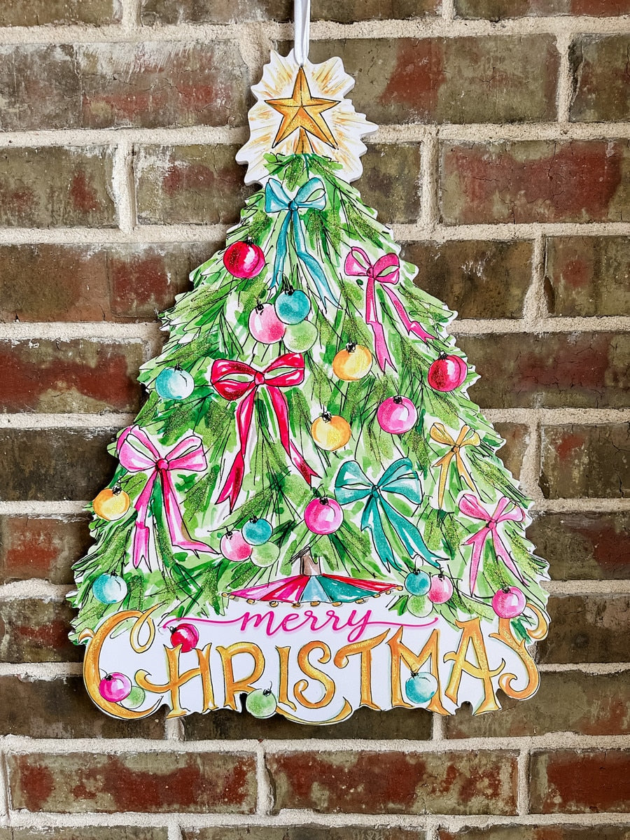 Vintage Tree PVC Door Hanger